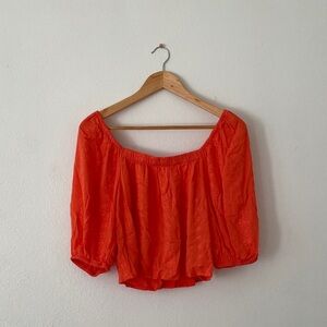 BB Dakota Steve Madden Eyelet Crop Blouse